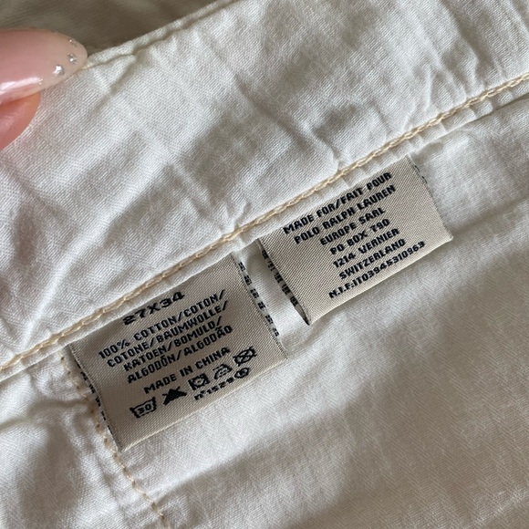 POLO JEANS COMPANY RALPH LAUREN , 27/34, 100% cotton white jeans - Picture 13 of 13